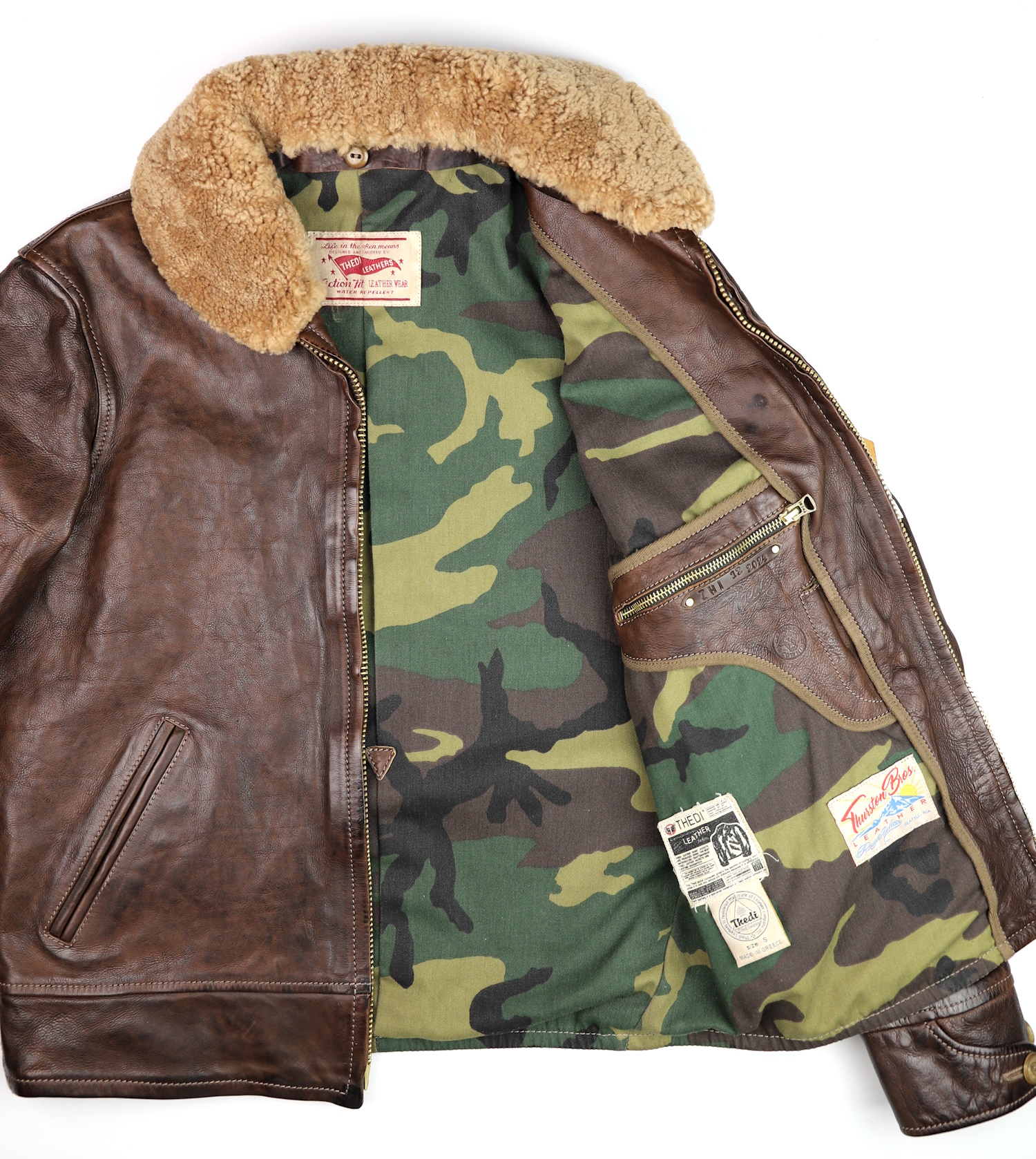 Thedi Markos Zip-Up Brown Canneto Cowhide Shearling collar camo lining.jpg