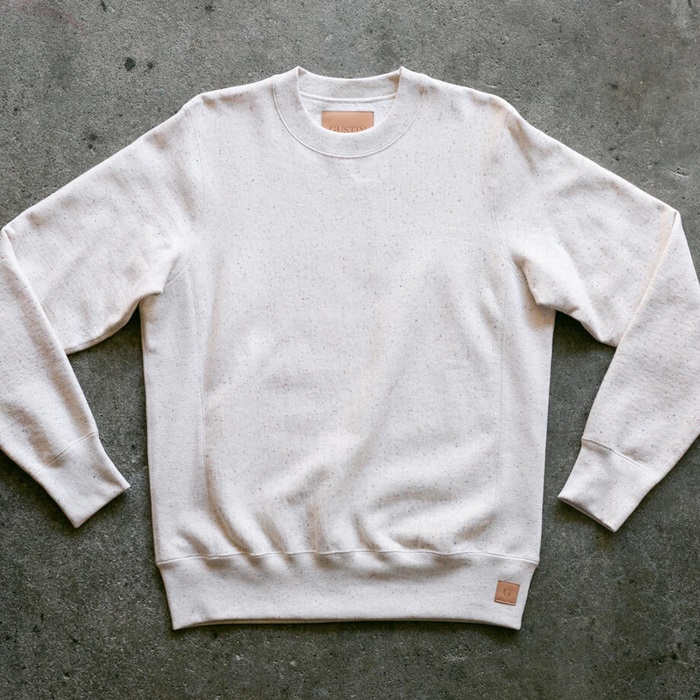 Gustin Vintage Heavyweight Sweatshirt - Natural Rainbow Nep - $119