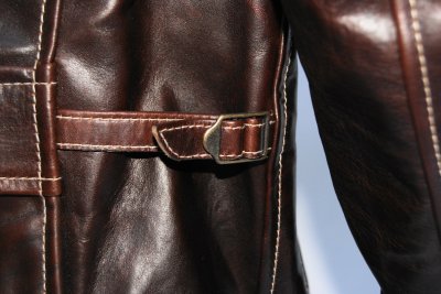 Aero 1930s Half Belt Tumbled Brown side cinch.JPG