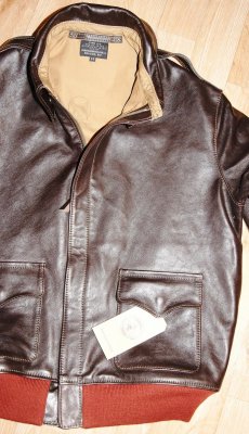 Aero A-2 38-1711-P Dark Seal Vicenza Horsehide front 1 smaller.jpg