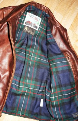 Aero Premier Half Belt Tumbled Brown CXL FQHH Ferguson Modern tartan wool lining.jpg