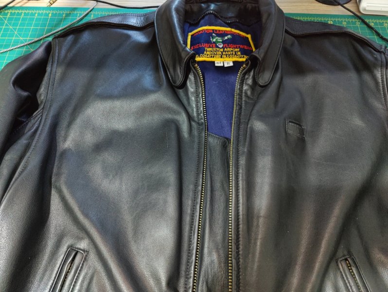 Aviation Leathercraft Flying Jacket, Black 44R, UK shipping | The ...