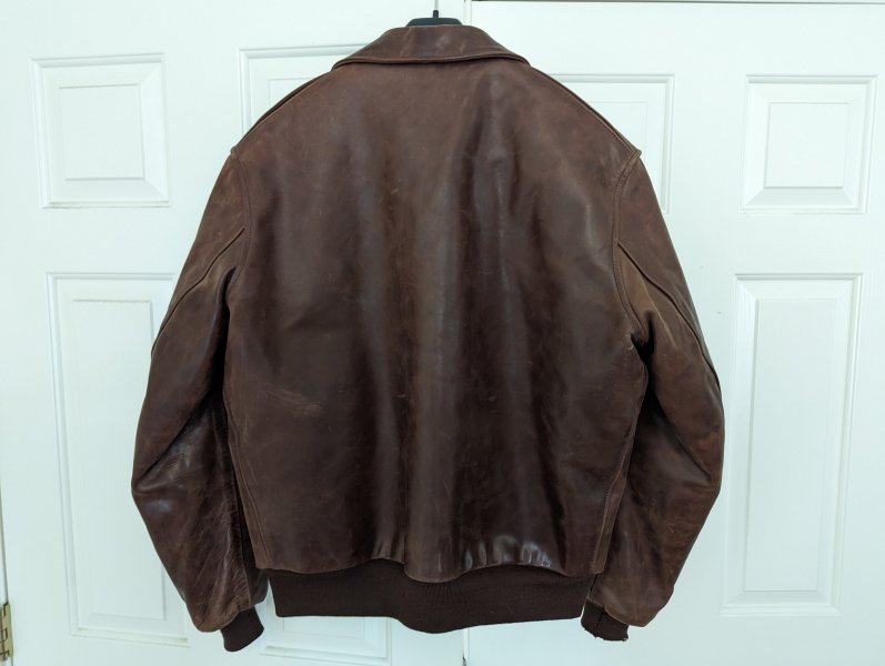 FS: Aero Leather 1950s Flight Jacket Size 48 Russet Horsehide | The ...